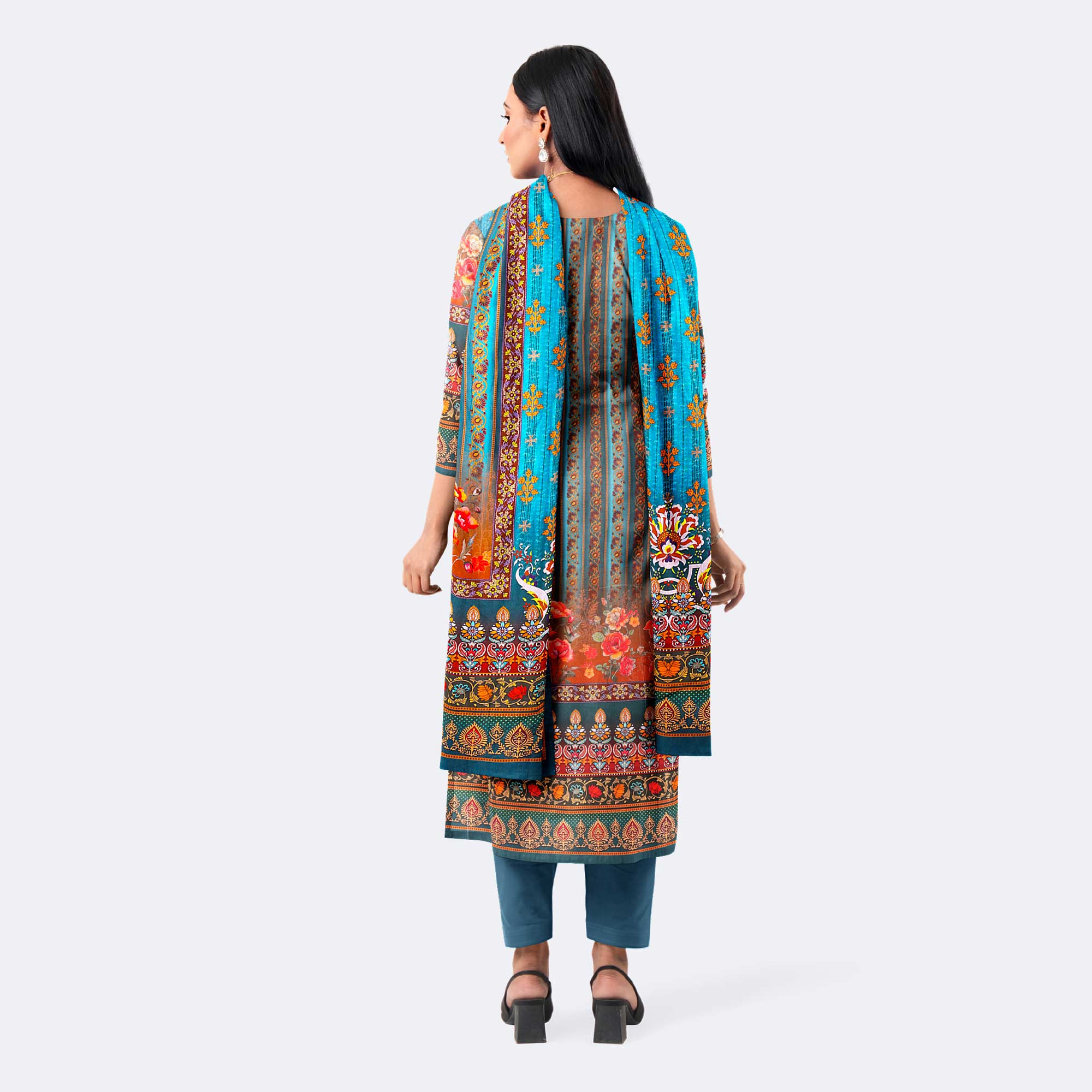 Printed Salwar Kameez - Digital Print