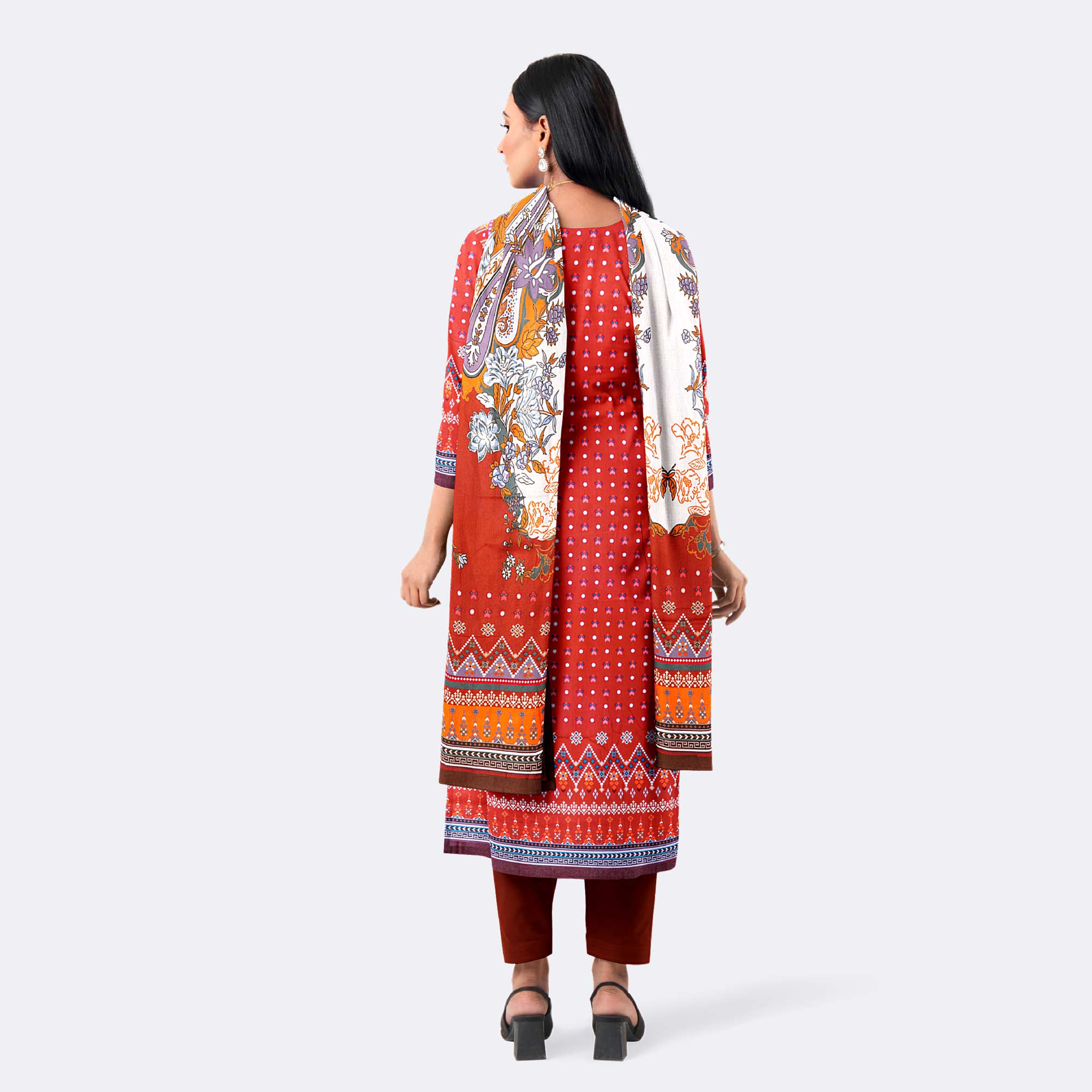 Floral Digital Printed Cotton Salwar Kameez