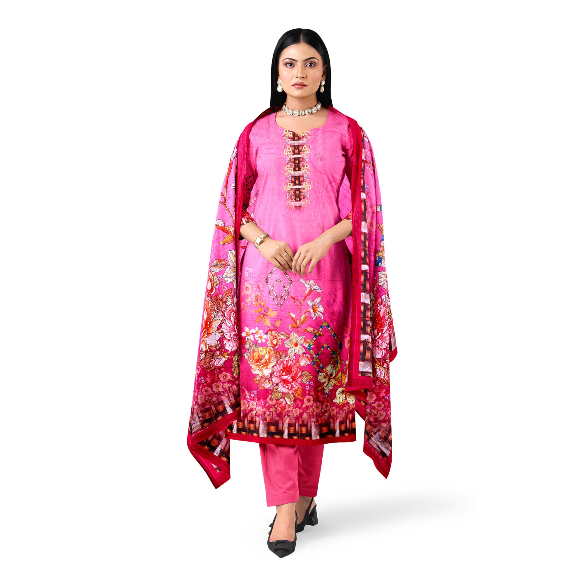 Floral Digital Print Salwar Kameez