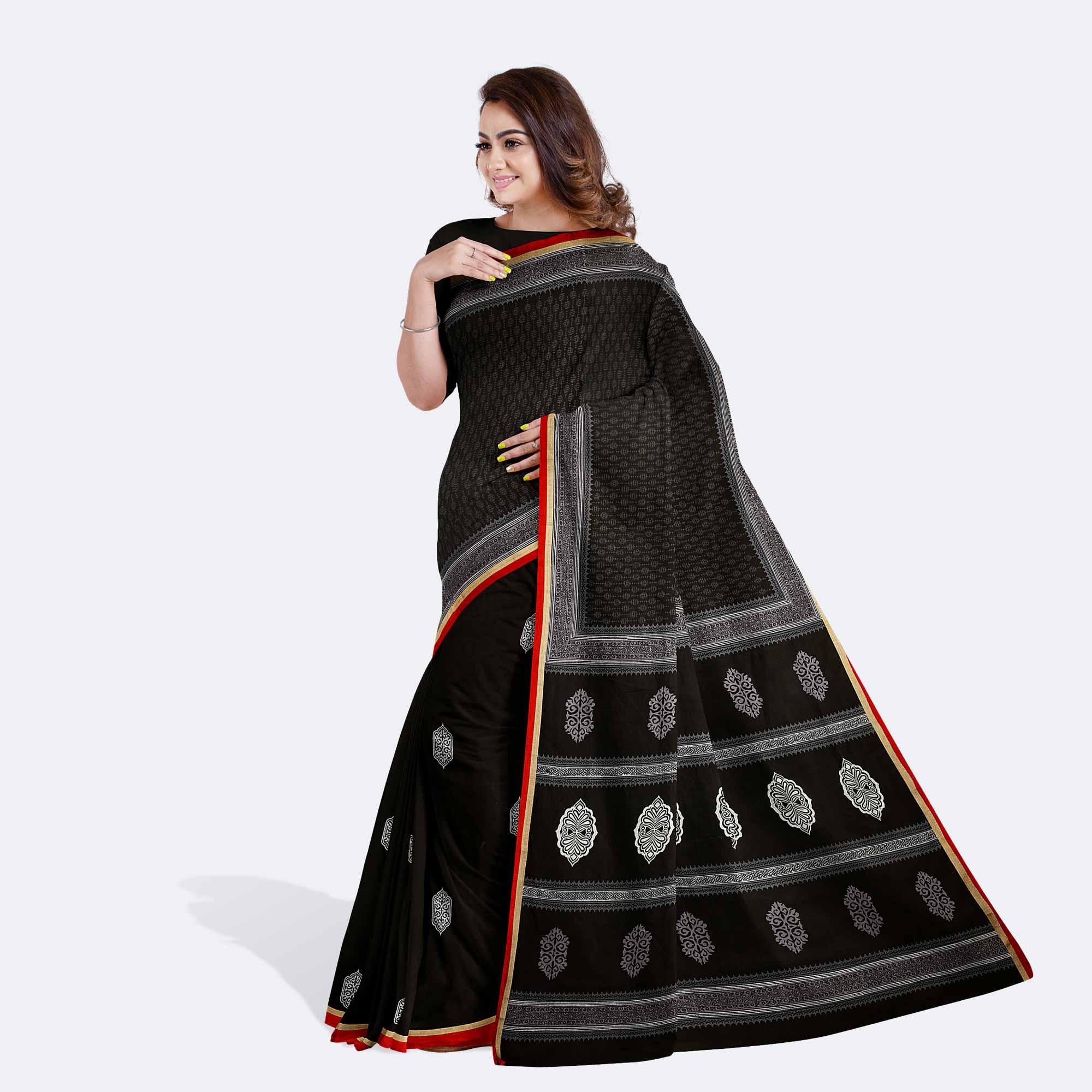 Block Paint Saree