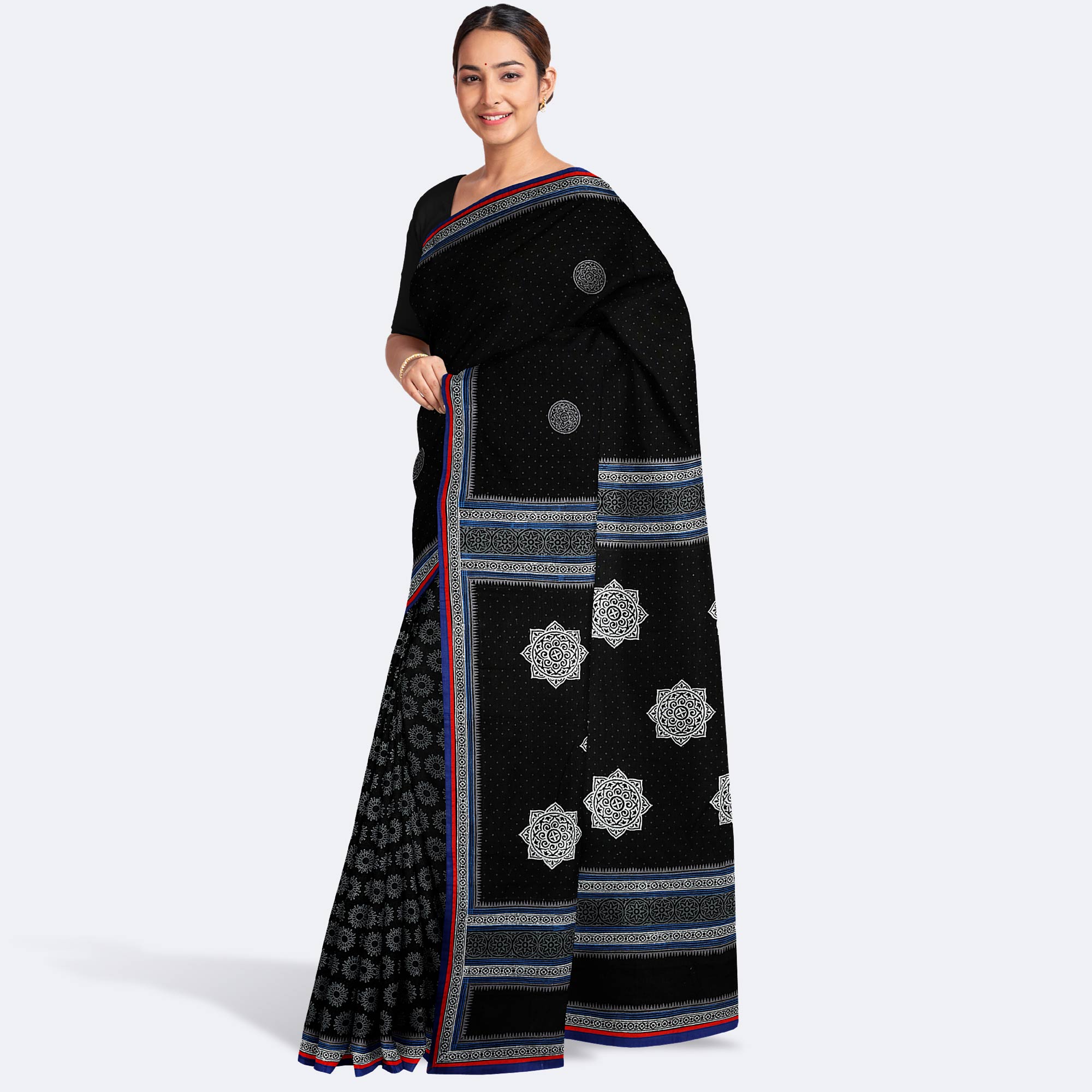 Block Paint Saree