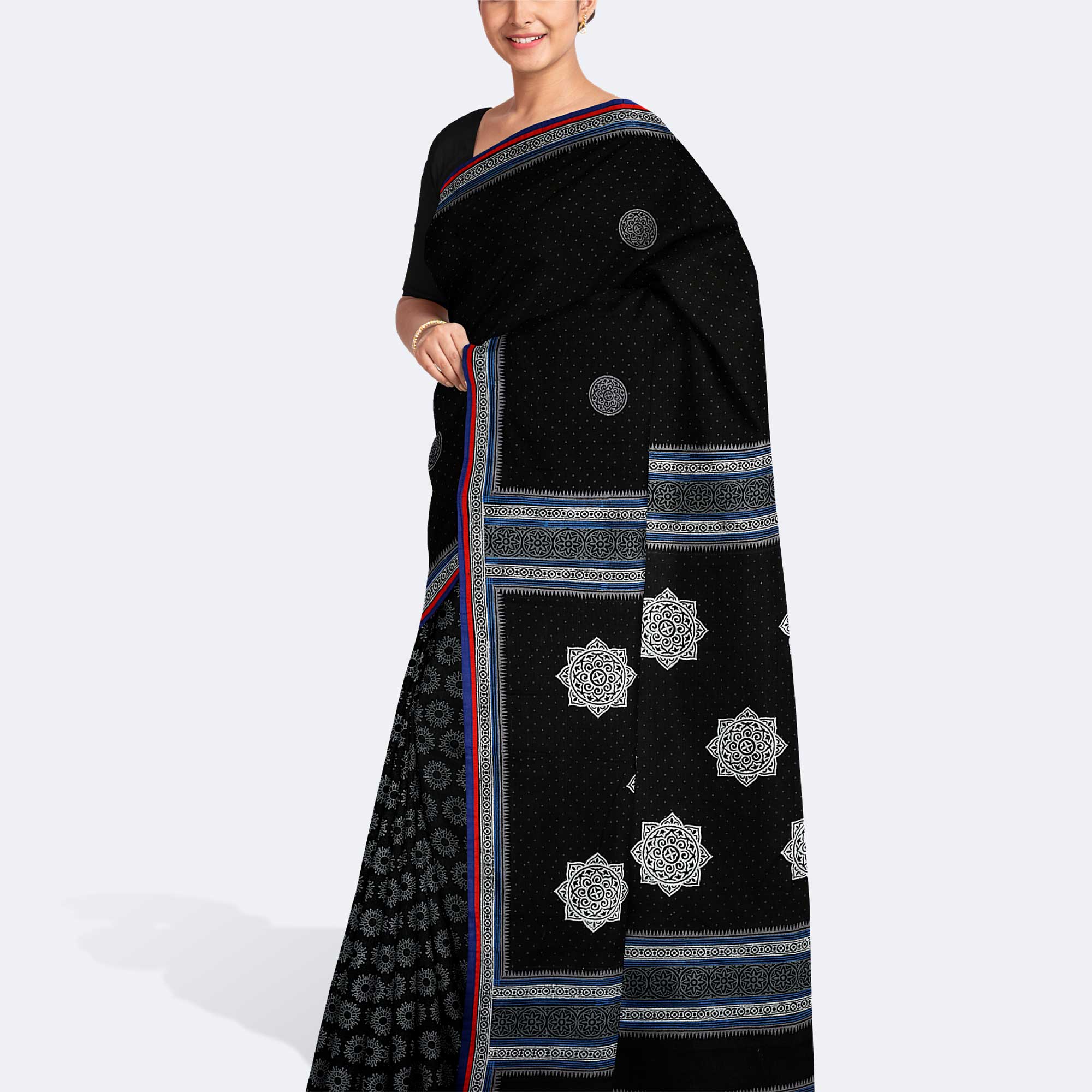 Block Paint Saree