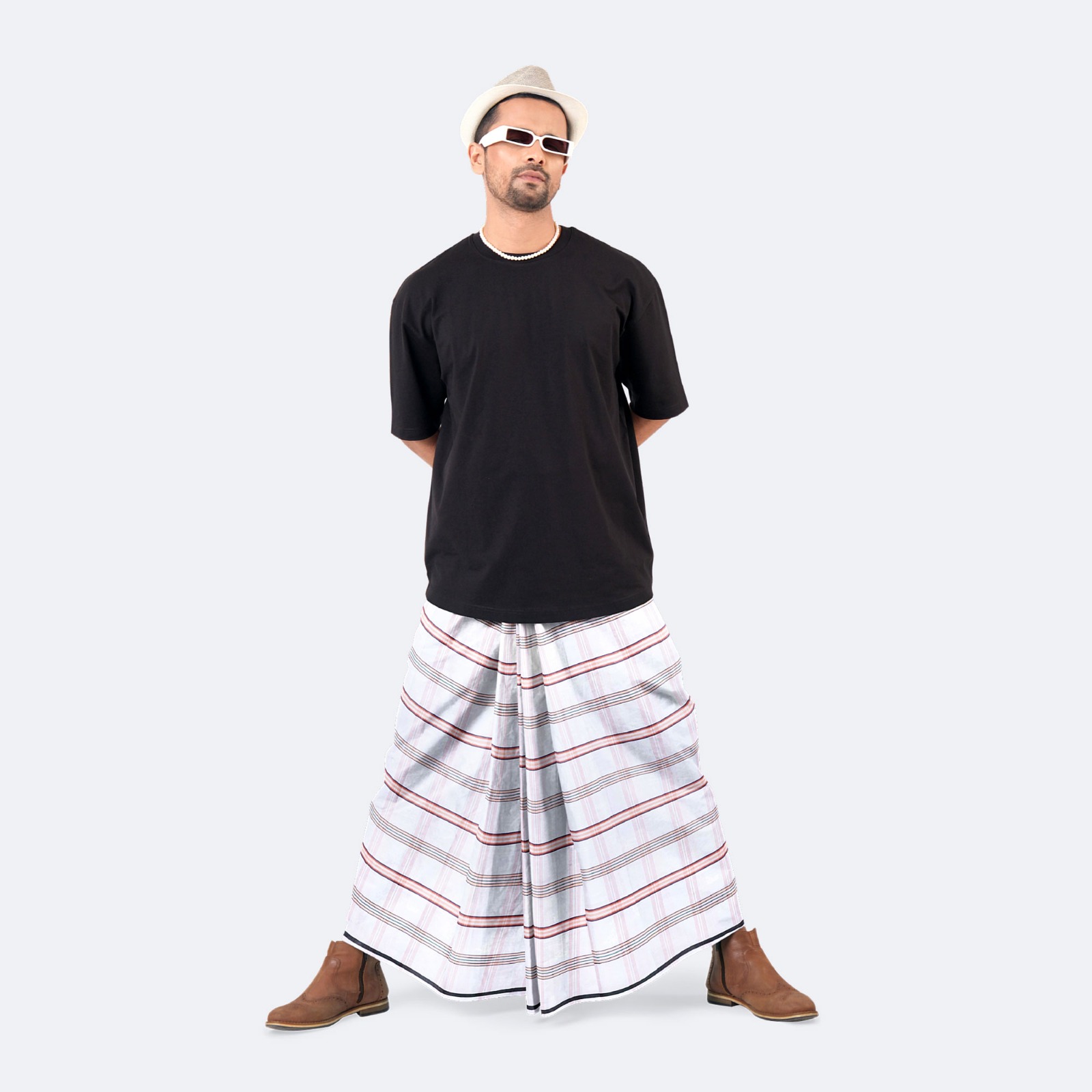 Men’s Everyday Comfort Striped Cotton Lungi - Fantastic