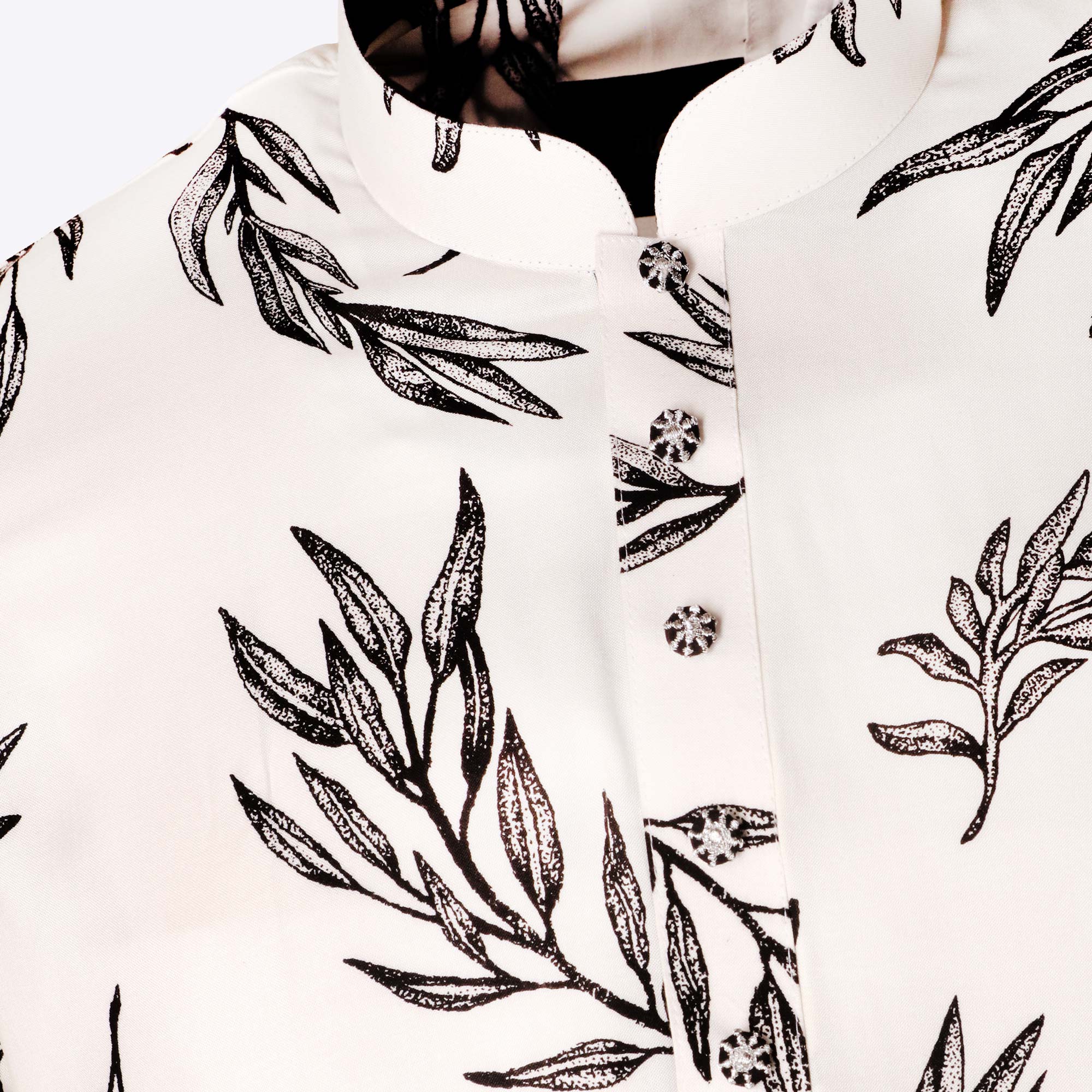 Black & White Print Regular Fit Panjabi
