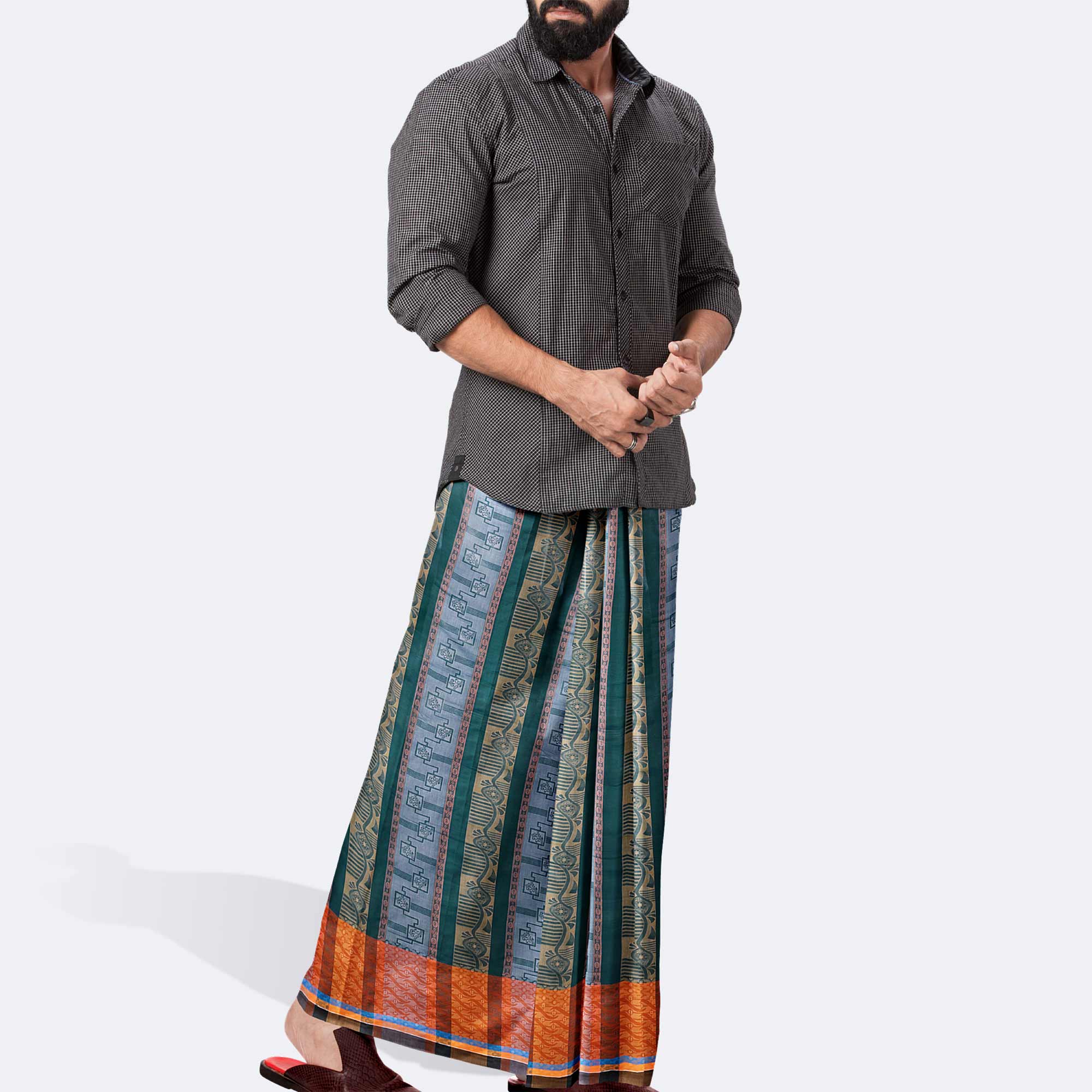 Buy the Latest and Premium Design Amanat Shah Lungi (লুঙ্গি) from the