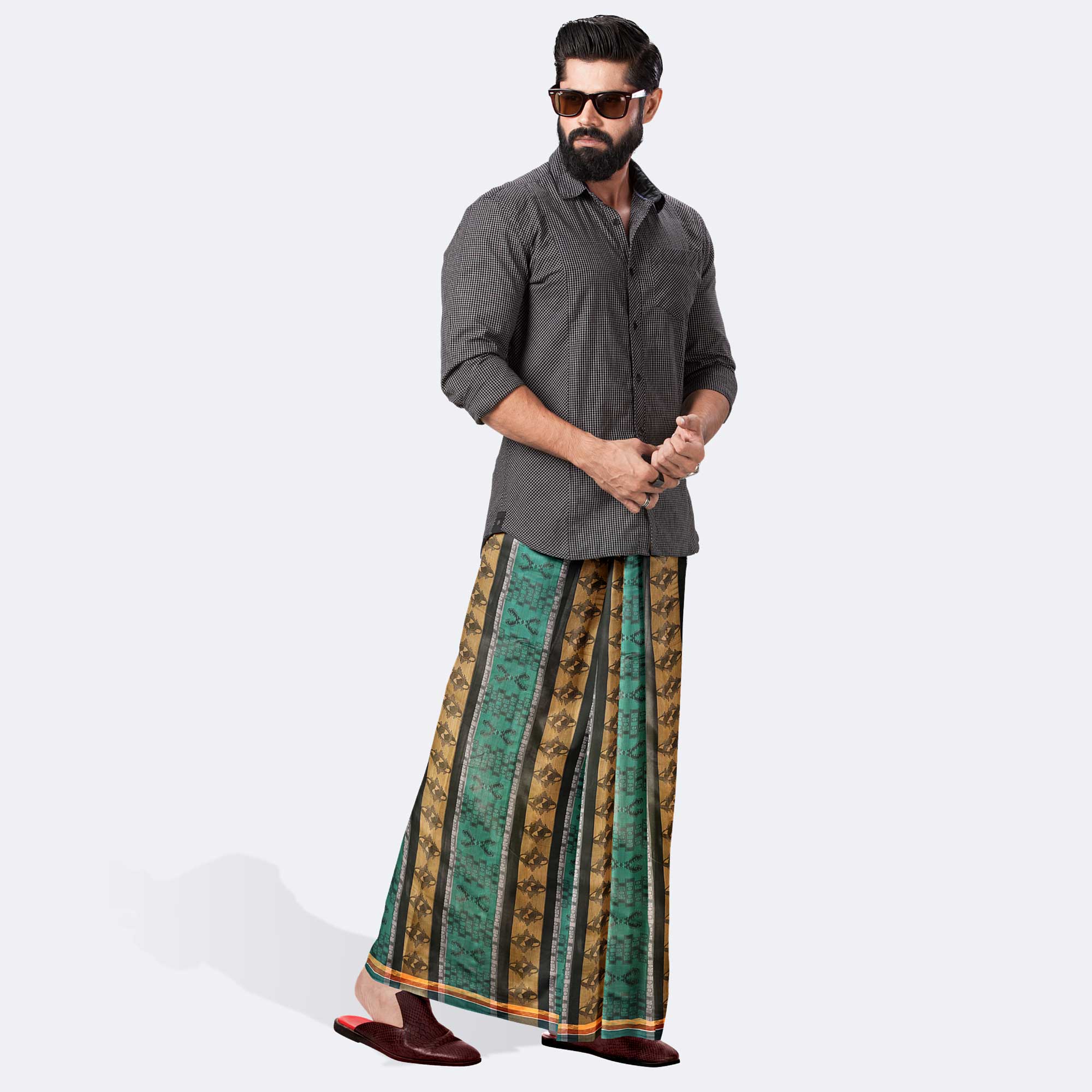 Buy the Latest and Premium Design Amanat Shah Lungi (লুঙ্গি) from the