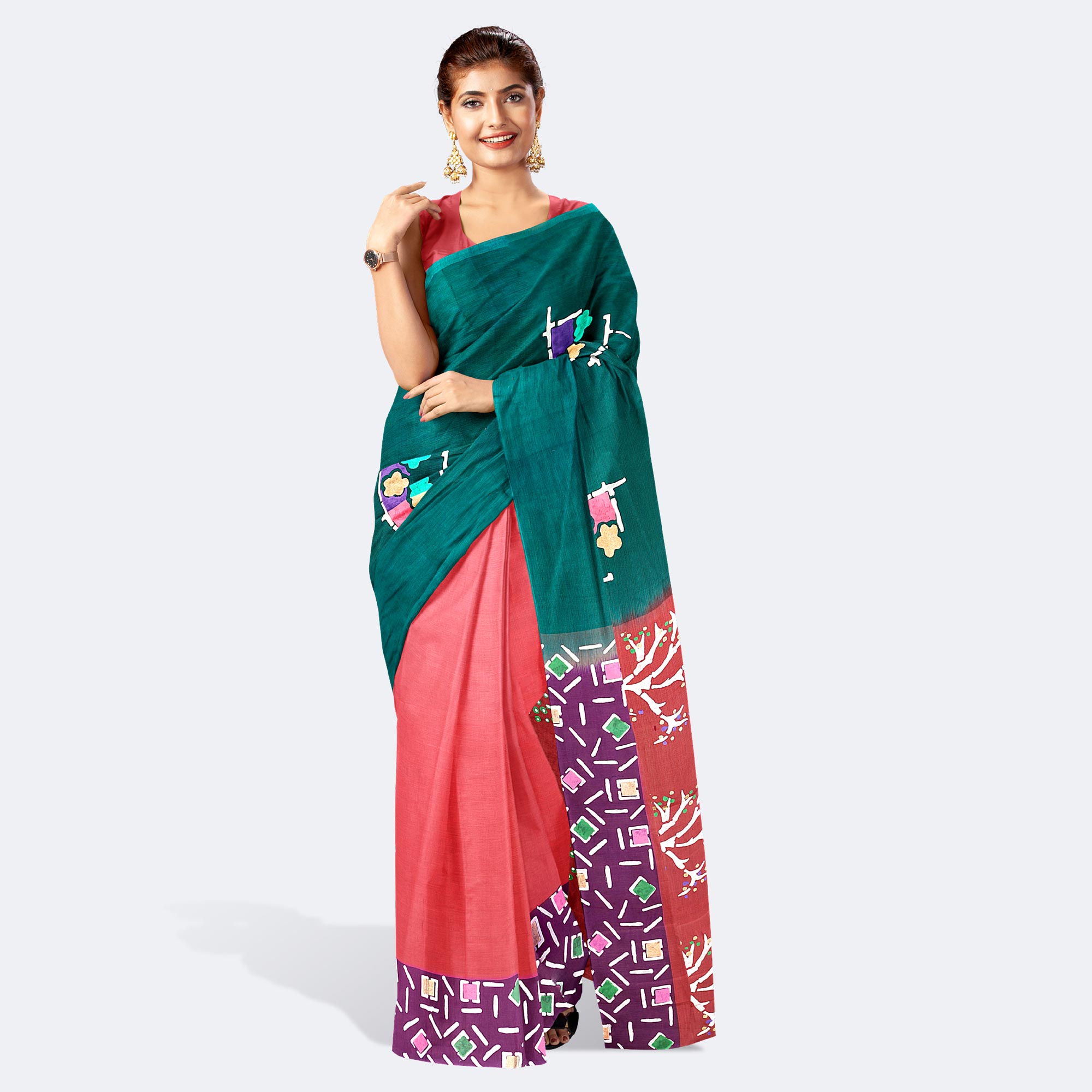 Miah Hand Paint Saree