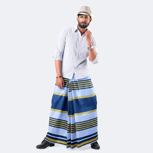 Durable Multicolor Stripe & Check Lungi - Torongo