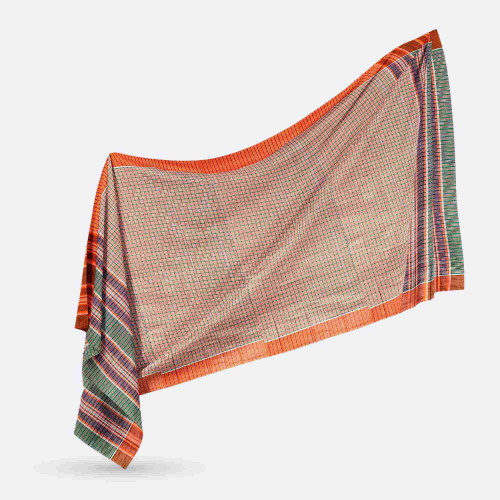 Orange color  Cotton Gamcha - Top Class