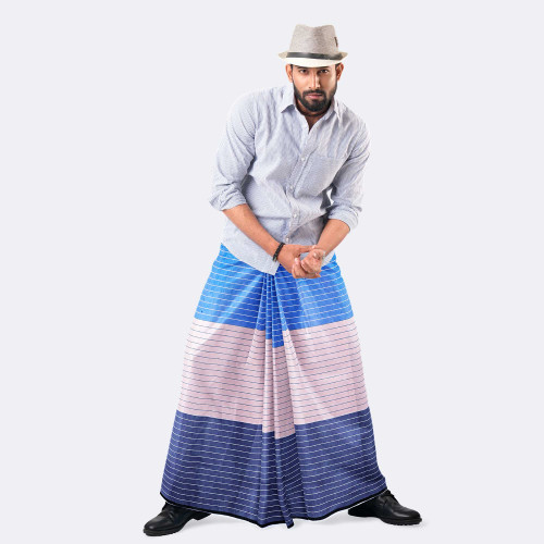 Sky Fade Stripe Lungi - Antorik
