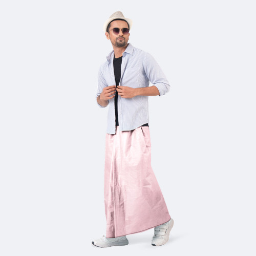 Cream Color Cotton Lungi - Apurbo | MIAH