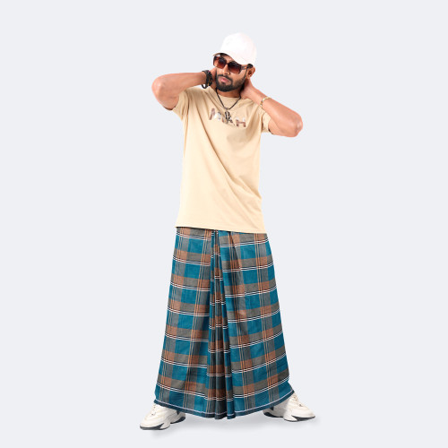 Multicolor Design Lungi - Ashirbad | MIAH