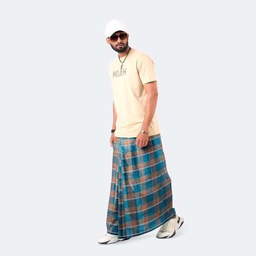 Multicolor Design Lungi - Ashirbad | MIAH