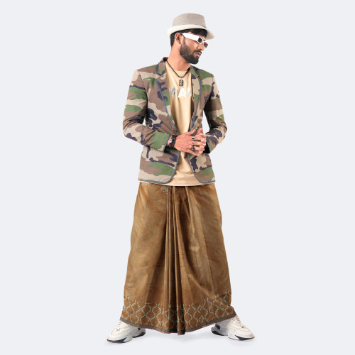 Brown Color Solid Lungi - Bikkhato | MIAH