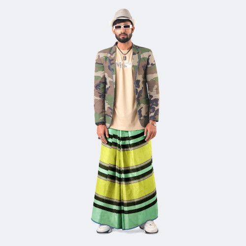 Multicolor Cotton Lungi - Bikkhato | MIAH