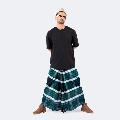 Men's Multicolor Cotton Lungi - Crown | MIAH