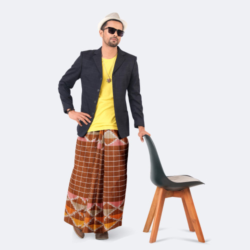 Men's Multicolor Check Lungi - Demand | MIAH