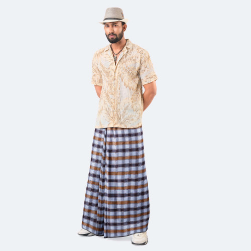 Multicolor cotton Lungi  - Megh Mala