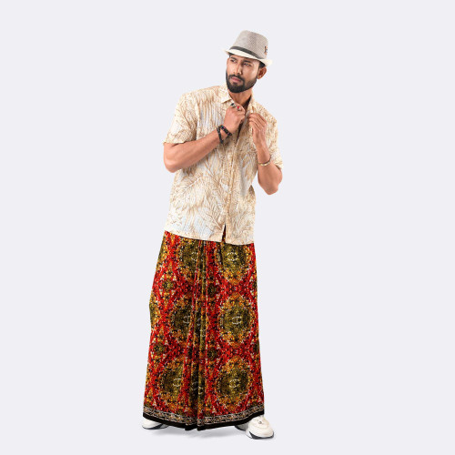 Stylish Comfort Batik Print Lungi - Modhumoti | MIAH