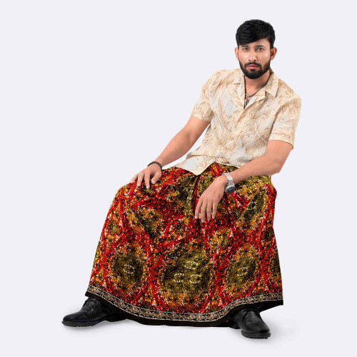 Stylish Comfort Batik Print Lungi - Modhumoti | MIAH
