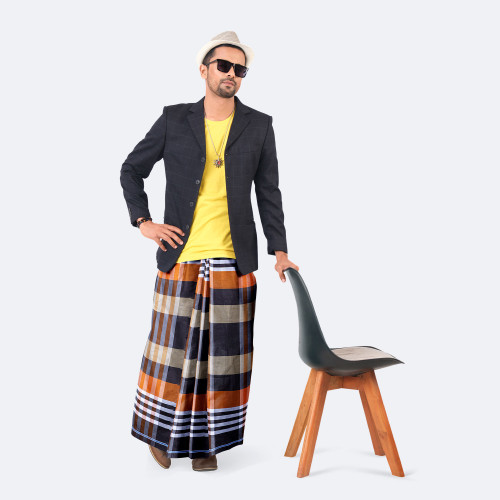 Multicolor Stripe & Chek Lungi - Showkhin