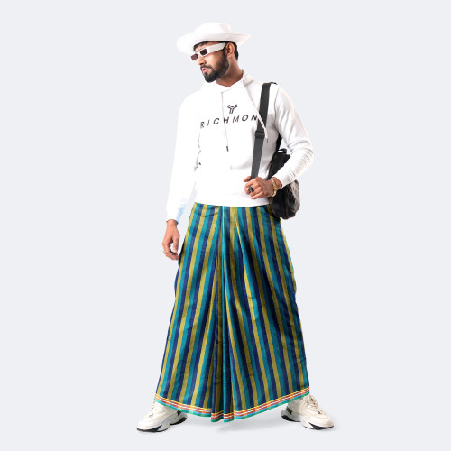 Multicolor Stripe Lungi - Somman | MIAH