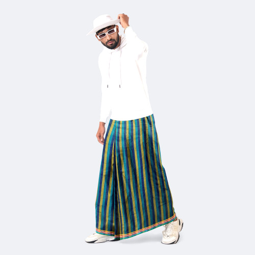 Multicolor Stripe Lungi - Somman | MIAH