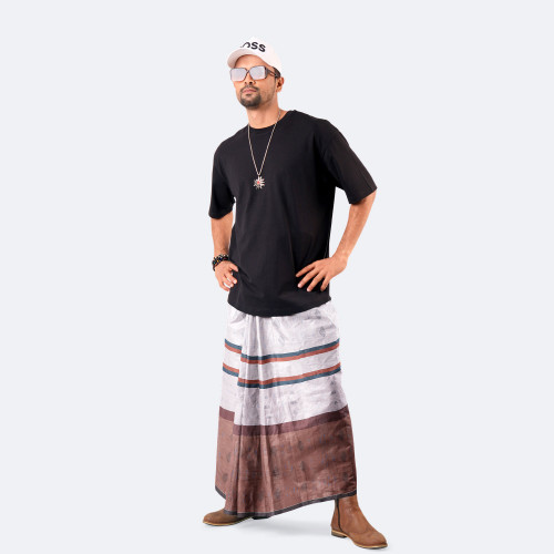 Earth Stripe Lungi - Beautiful | MIAH