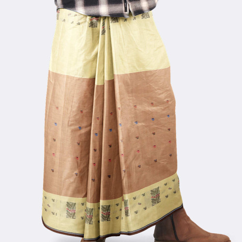 Sandy Grid Elegance Lungi - Bektitto | MIAH