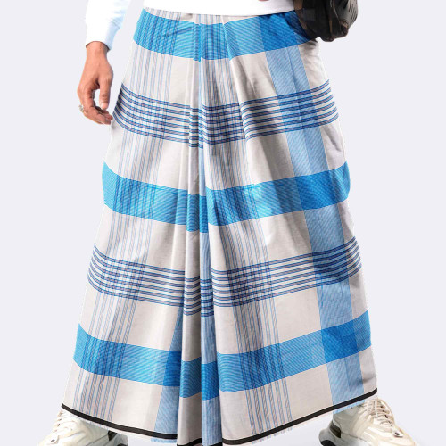 Sky Grid Check Lungi - Saz Bilash | MIAH