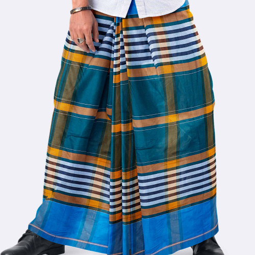 Modern Multicolor Check Lungi – Showkhin | MIAH