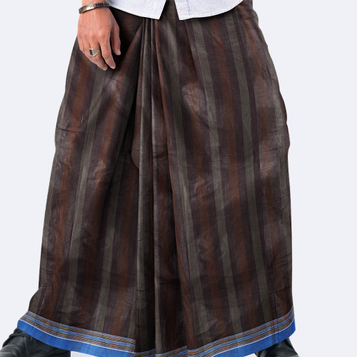 Traditional Striped & Checked Lungi (100% cotton) - Onuvob