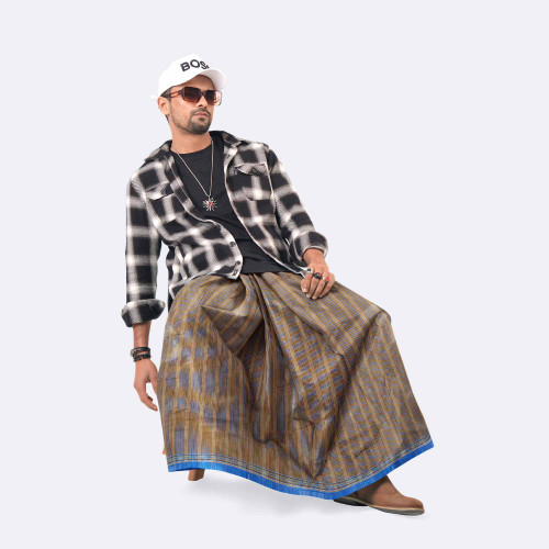 Cotton Stitched Lungi for Men - Onuvob