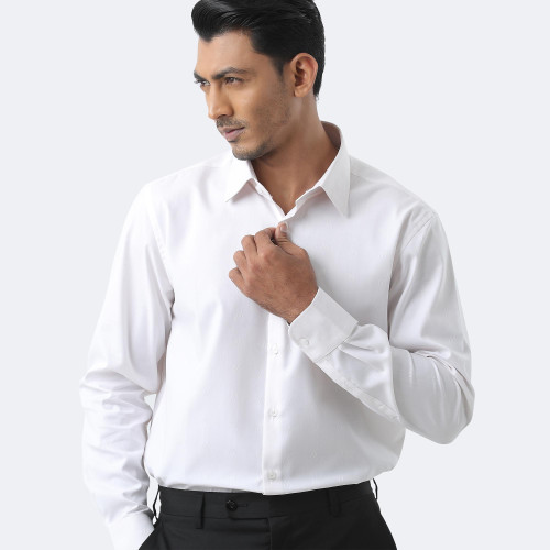 Non-Iron Comfortable Cotton Dobby Shirt