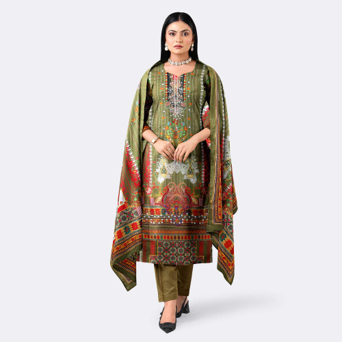 Women's Digital Printed Cotton Salwar Kameez