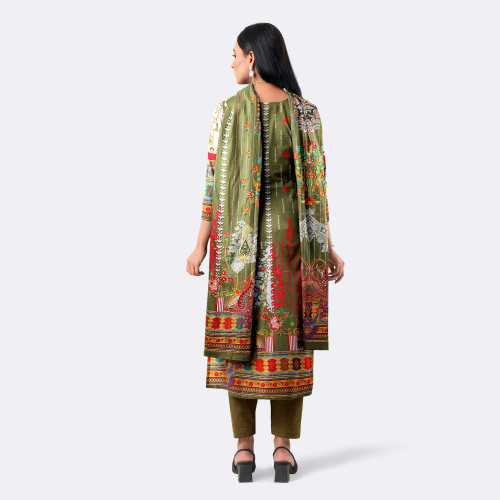 Women's Digital Printed Cotton Salwar Kameez