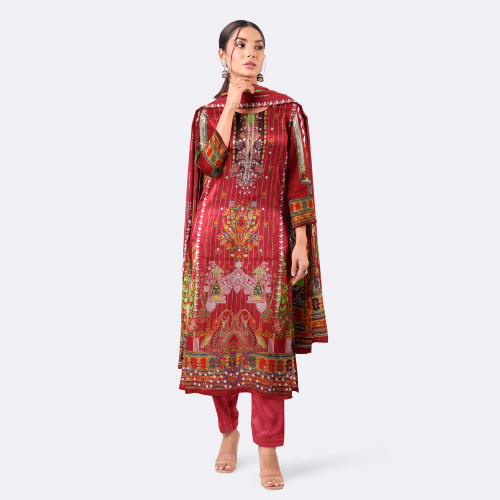 Women's Trendy Design Digital Printed Salwar Kameez 